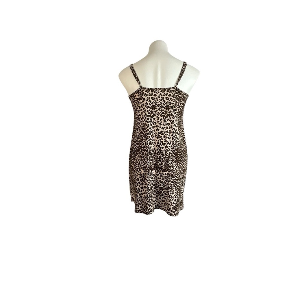 Leopard Print Lace Trim Mini Sleep Chemise - Picture 7 of 11
